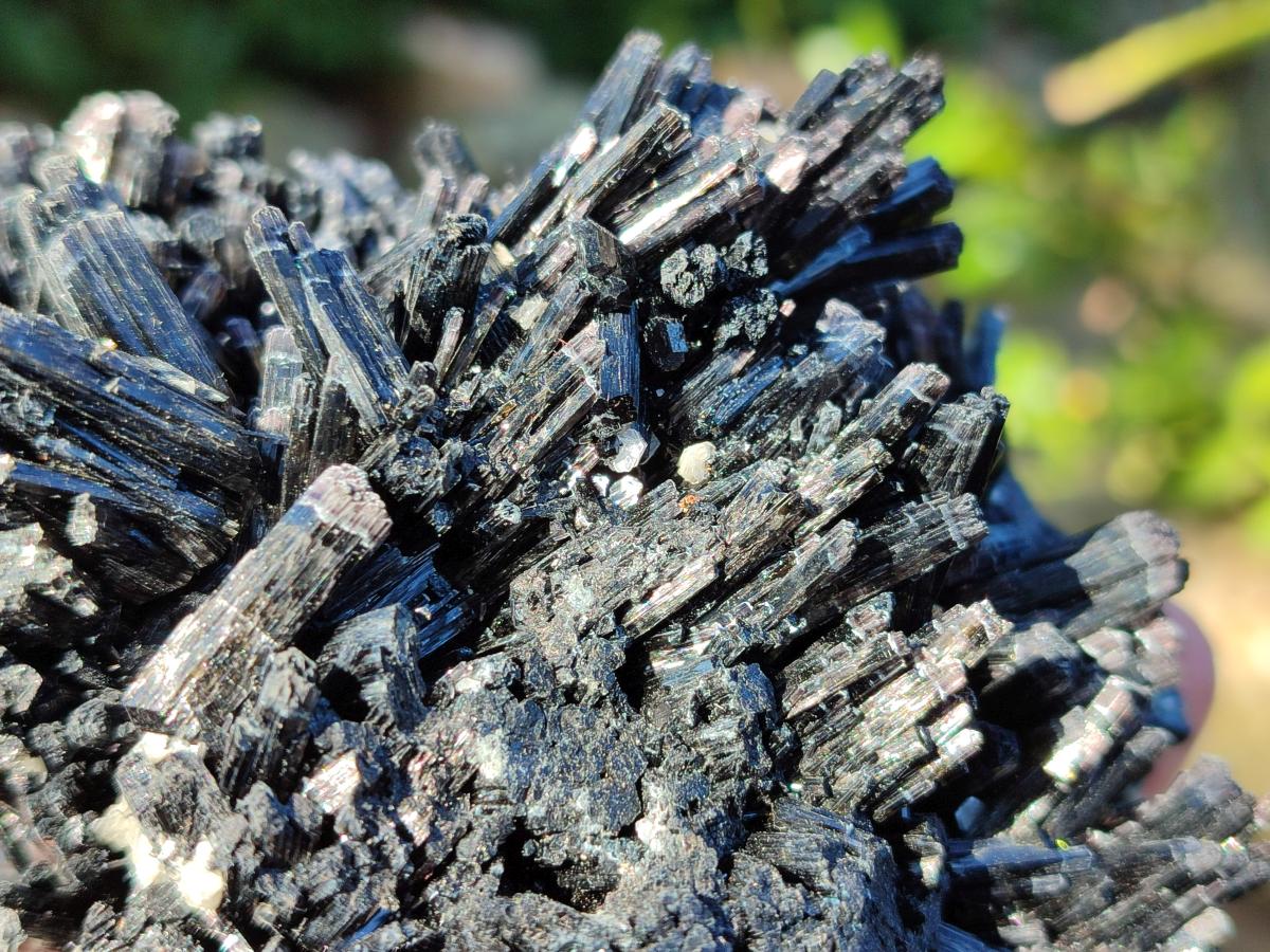 Natural Schorl Cascading Black Tourmaline Specimens x 2 From Erongo, Namibia
