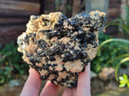 Natural Schorl Cascading Black Tourmaline Specimens x 2 From Erongo, Namibia - Toprock Gemstones and Minerals 