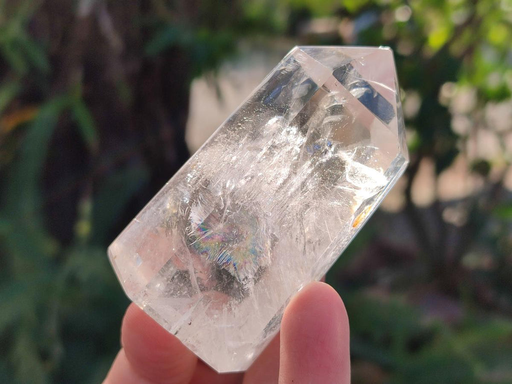 Polished Clear Quartz Display Crystals with Inclusions x 6 From Madagascar - Toprock Gemstones and Minerals 