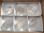 Polished Clear Quartz Display Crystals with Inclusions x 6 From Madagascar - Toprock Gemstones and Minerals 