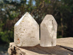 Polished Clear Quartz Display Crystals with Inclusions x 6 From Madagascar - Toprock Gemstones and Minerals 
