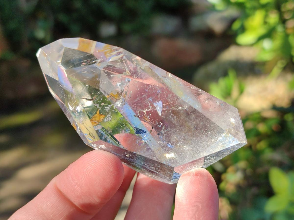 Polished Clear Quartz Display Crystals with Inclusions x 6 From Madagascar - Toprock Gemstones and Minerals 