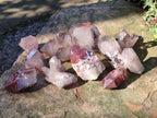 Natural Red Hematoid Quartz Crystals and  Clusters x 13 From Karoi, Zimbabwe - Toprock Gemstones and Minerals 
