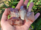 Natural Red Hematoid Quartz Crystals and  Clusters x 13 From Karoi, Zimbabwe - Toprock Gemstones and Minerals 