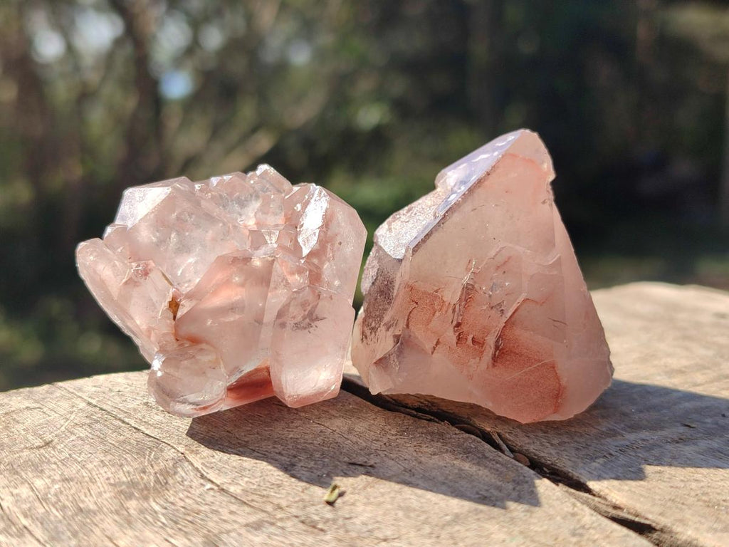 Natural Red Hematoid Quartz Crystals and  Clusters x 13 From Karoi, Zimbabwe - Toprock Gemstones and Minerals 