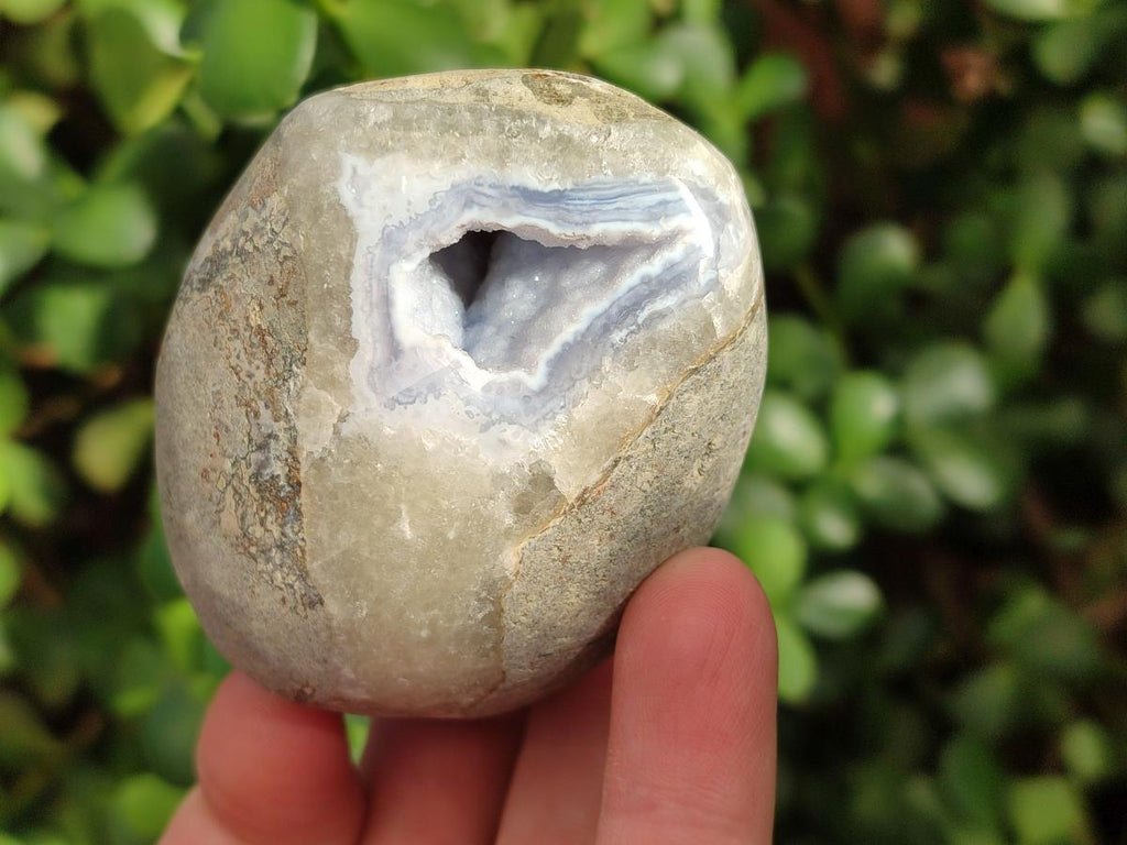 Polished Blue Lace Agate Free Forms x 12 From Nsanje, Malawi - Toprock Gemstones and Minerals 