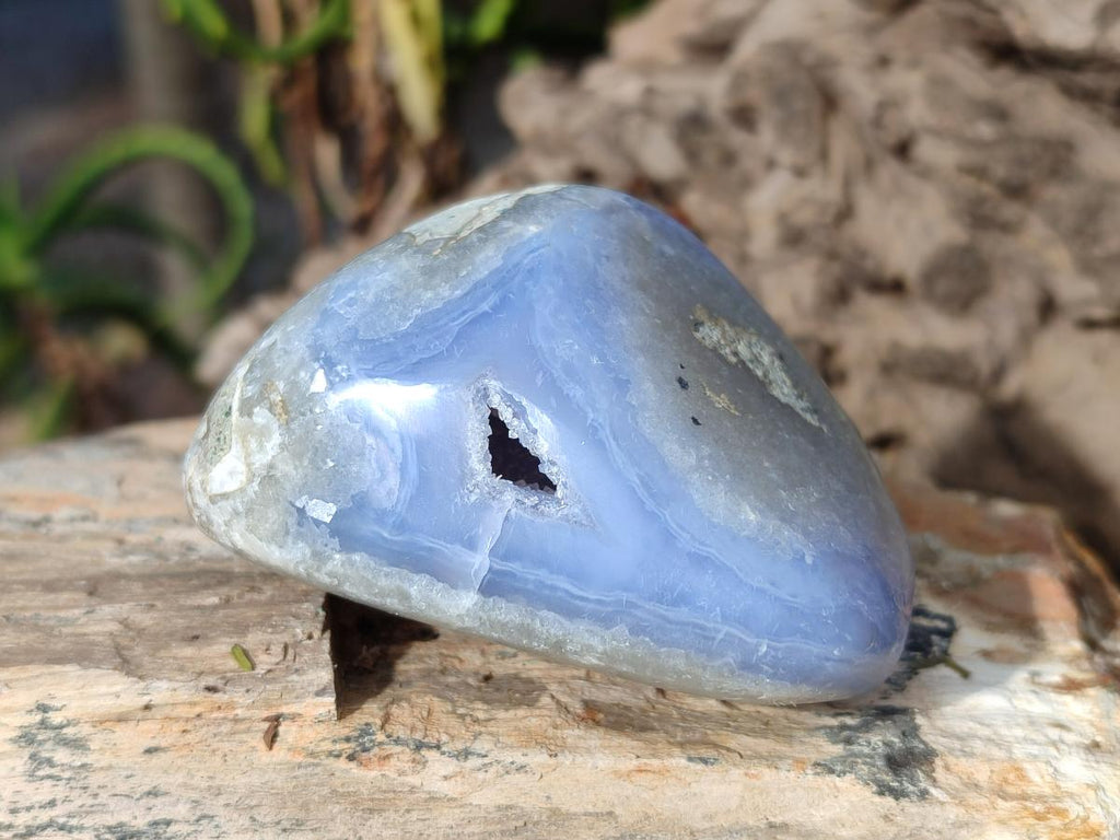 Polished Blue Lace Agate Free Forms x 12 From Nsanje, Malawi - Toprock Gemstones and Minerals 