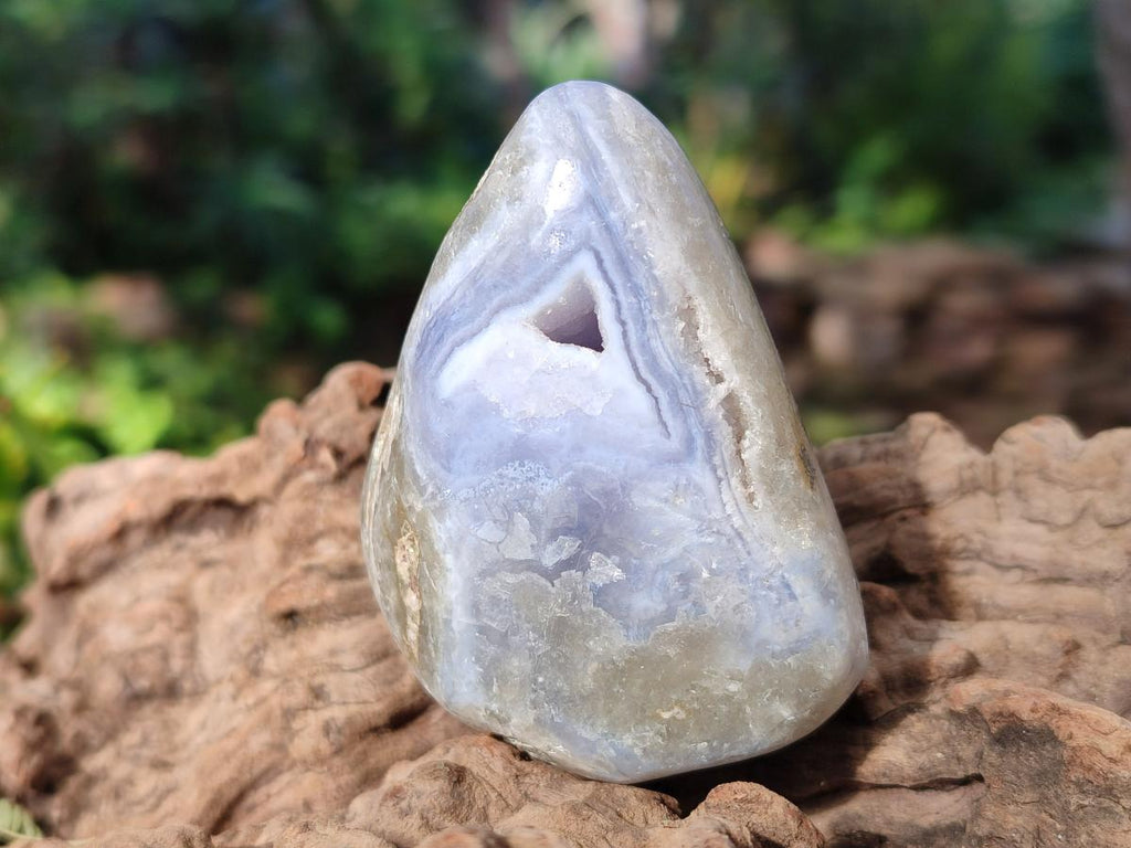 Polished Blue Lace Agate Free Forms x 12 From Nsanje, Malawi - Toprock Gemstones and Minerals 