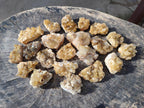 Natural Golden Limonite Quartz Crystal Clusters x 35 From Solwezi, Zambia - Toprock Gemstones and Minerals 