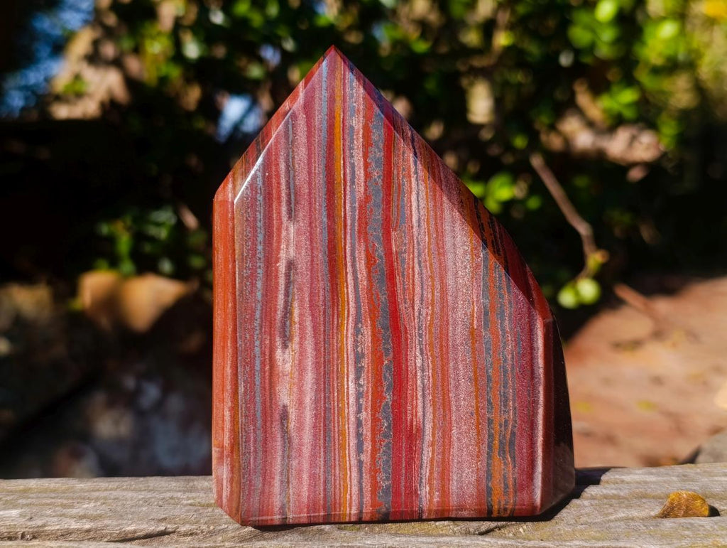 Polished Banded Tiger Iron Display Crystals x 2 From South Africa - Toprock Gemstones and Minerals 