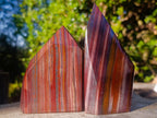 Polished Banded Tiger Iron Display Crystals x 2 From South Africa - Toprock Gemstones and Minerals 