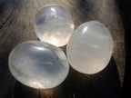 Polished Girasol Pearl Quartz Palm Stones x 20 From Ambatondrazaka, Madagascar - Toprock Gemstones and Minerals 