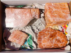 Natural Rhombohedral Sunset Orange Calcite Specimens x 4 From Spitzkop, Namibia