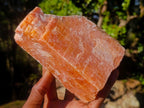 Natural Rhombohedral Sunset Orange Calcite Specimens x 4 From Spitzkop, Namibia
