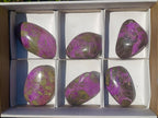 Polished Stichtite Free Forms x 6 From Barberton, South Africa - Toprock Gemstones and Minerals 