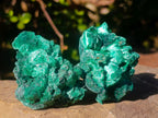 Natural Silky Malachite Specimens x 12 From Kasompe, Congo