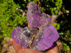 Natural Metallic Cobbed Purpurite Specimens x 12 From Erongo, Namibia
