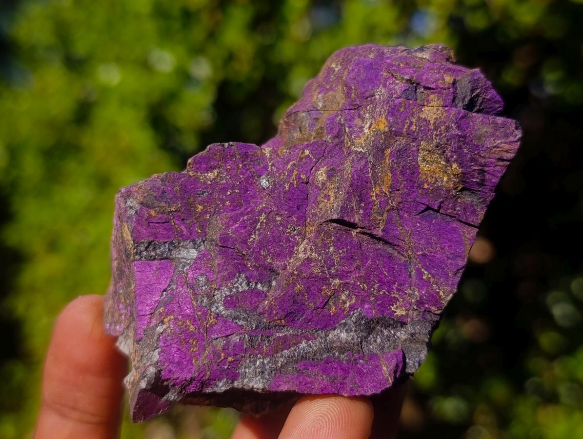 Natural Metallic Cobbed Purpurite Specimens x 12 From Erongo, Namibia