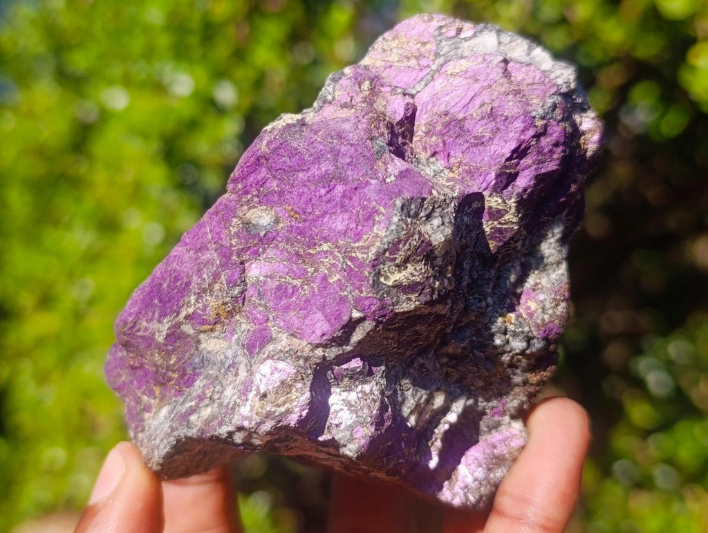Natural Metallic Cobbed Purpurite Specimens x 12 From Erongo, Namibia