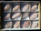 Polished Double Terminated Gemmy Rose Quartz Crystals x 12 From Madagascar - Toprock Gemstones and Minerals 