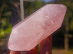 Polished Double Terminated Gemmy Rose Quartz Crystals x 12 From Madagascar - Toprock Gemstones and Minerals 