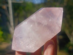 Polished Double Terminated Gemmy Rose Quartz Crystals x 12 From Madagascar - Toprock Gemstones and Minerals 