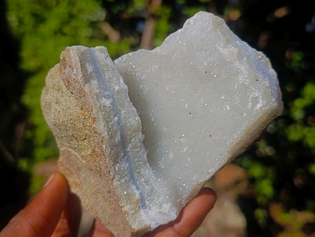 Natural Blue Lace Agate Geode Specimens x 6 From Nsanje, Malawi - Toprock Gemstones and Minerals 