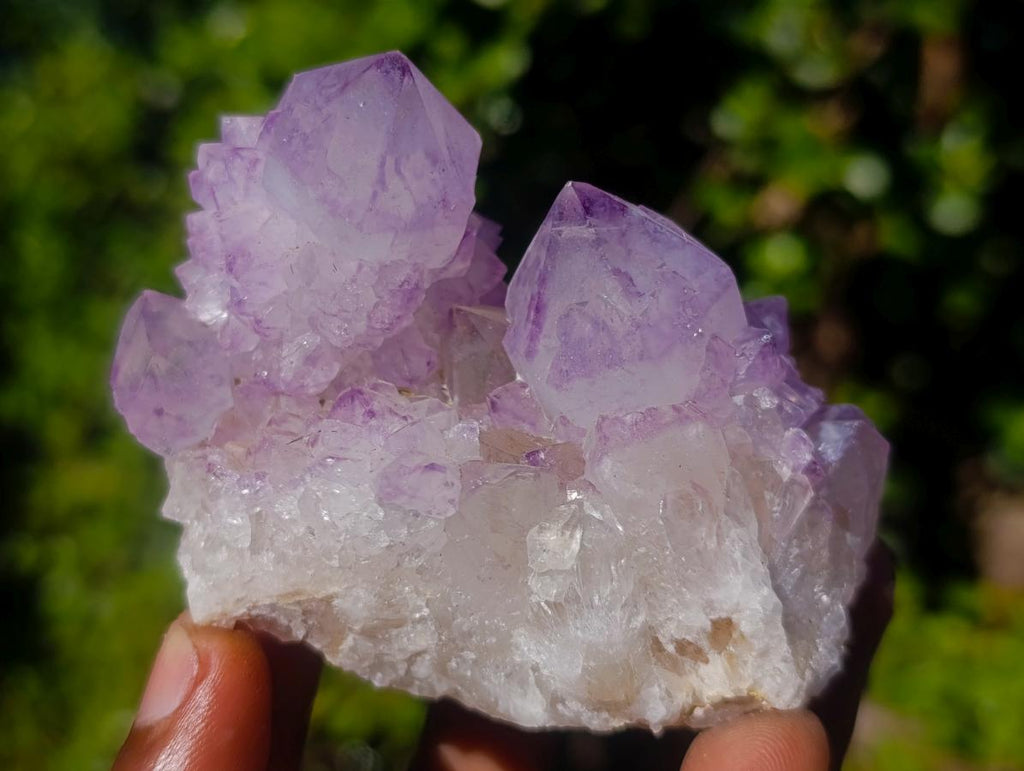 Natural Sunburst Spirit Amethyst Clusters x 6 From Boekenhouthoek, South Africa