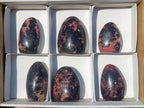 Polished Rhodonite Standing Display Pieces x 6 From Ambindavato, Madagascar