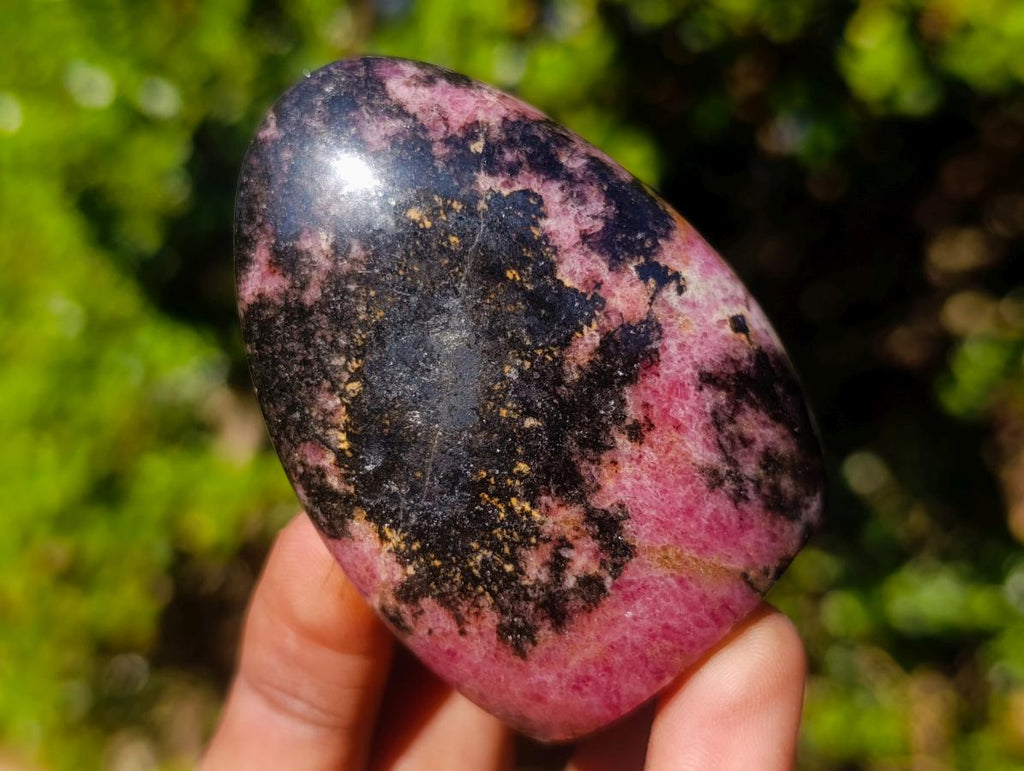 Polished Rhodonite Standing Display Pieces x 6 From Ambindavato, Madagascar