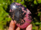 Polished Rhodonite Standing Display Pieces x 6 From Ambindavato, Madagascar
