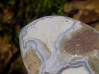 Polished XL Blue Lace Agate Standing Display Piece x 1 From Nsanje, Malawi - Toprock Gemstones and Minerals 