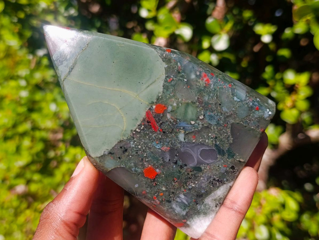 Polished Bloodstone Display Crystals x 4 From Swaziland - Toprock Gemstones and Minerals 