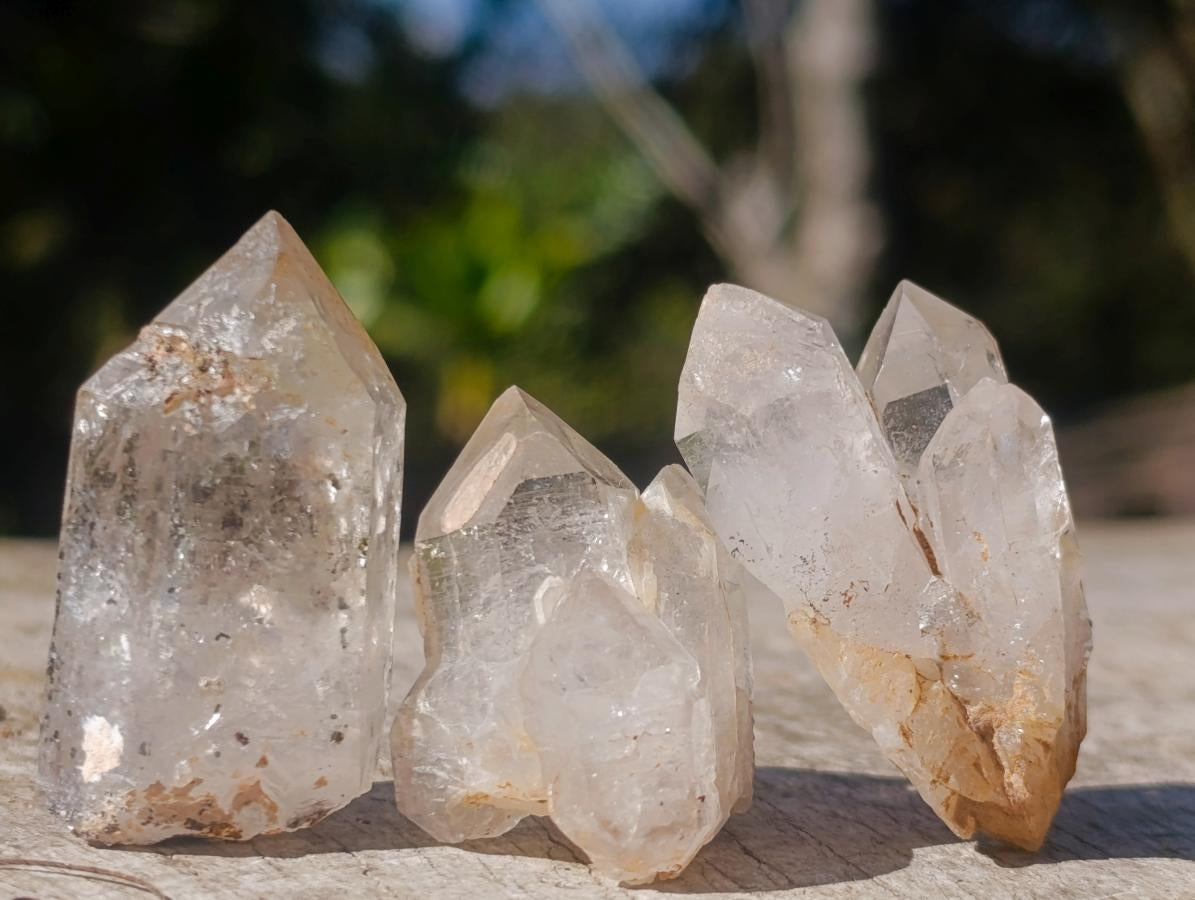 Natural Small Smokey Brandberg Quartz Crystals x 47 From Brandberg, Namibia - Toprock Gemstones and Minerals 