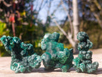 Natural Silky Malachite Specimens x 24 From Kasompe, Congo