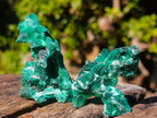 Natural Silky Malachite Specimens x 24 From Kasompe, Congo