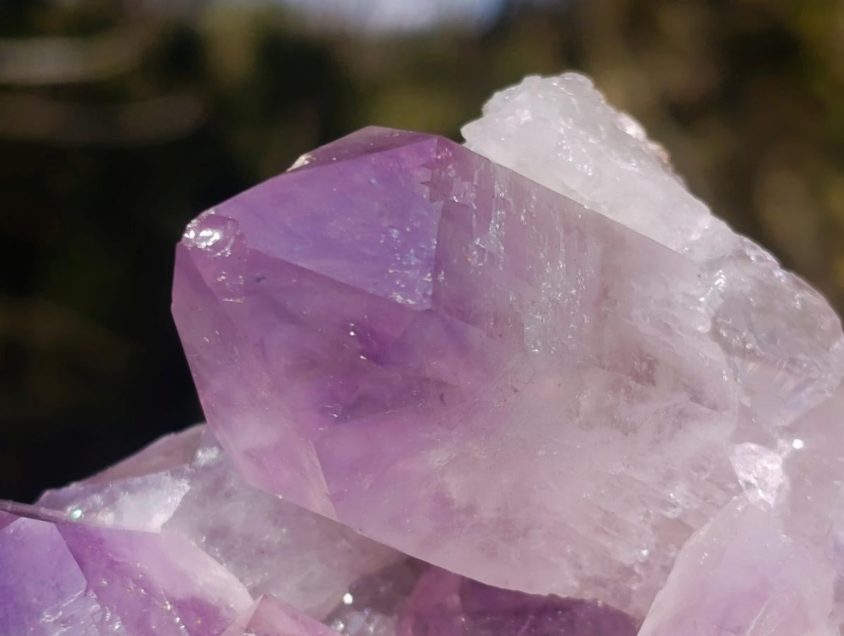 Natural Jacaranda Amethyst Crystal Clusters x 2 From Mumbwa, Zambia - Toprock Gemstones and Minerals 