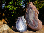 Polished One Side Red Shashe River Agate Nodules x 3 From Shashe River, Zimbabwe - Toprock Gemstones and Minerals 