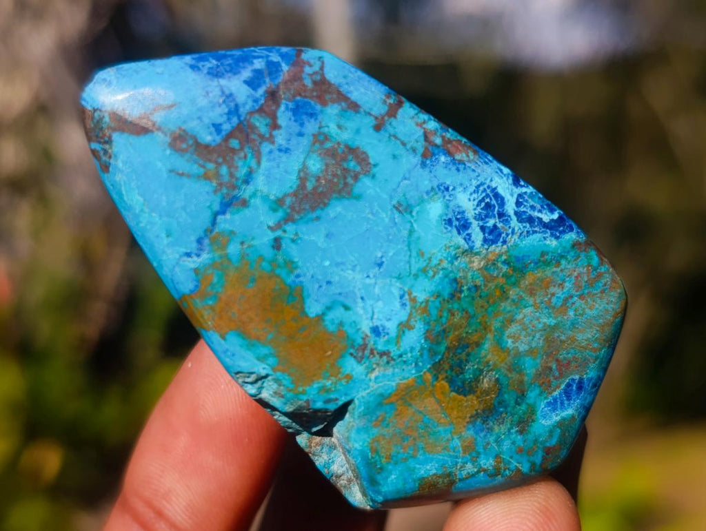 Polished Shattuckite Free Forms x 6 From Kaokoveld, Namibia - Toprock Gemstones and Minerals 