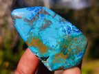 Polished Shattuckite Free Forms x 6 From Kaokoveld, Namibia - Toprock Gemstones and Minerals 