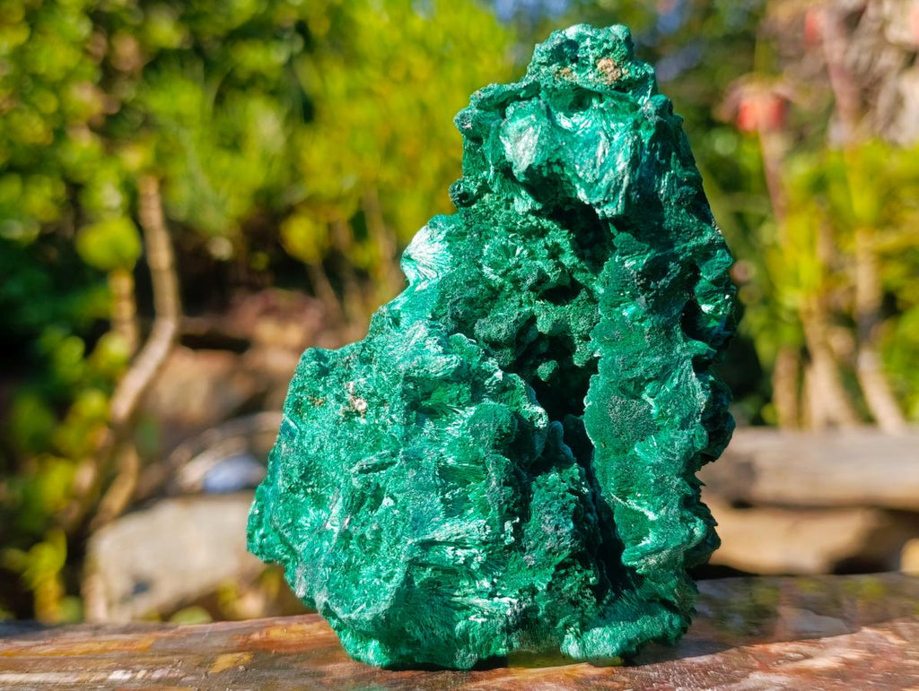 Natural Silky Malachite Cabinet Specimens x 2 From Kasompe, Congo