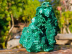 Natural Silky Malachite Cabinet Specimens x 2 From Kasompe, Congo