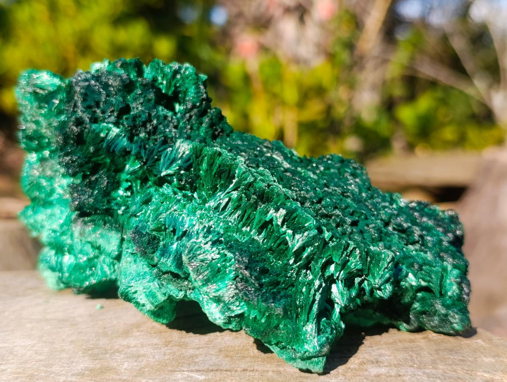 Natural Silky Malachite Cabinet Specimens x 2 From Kasompe, Congo