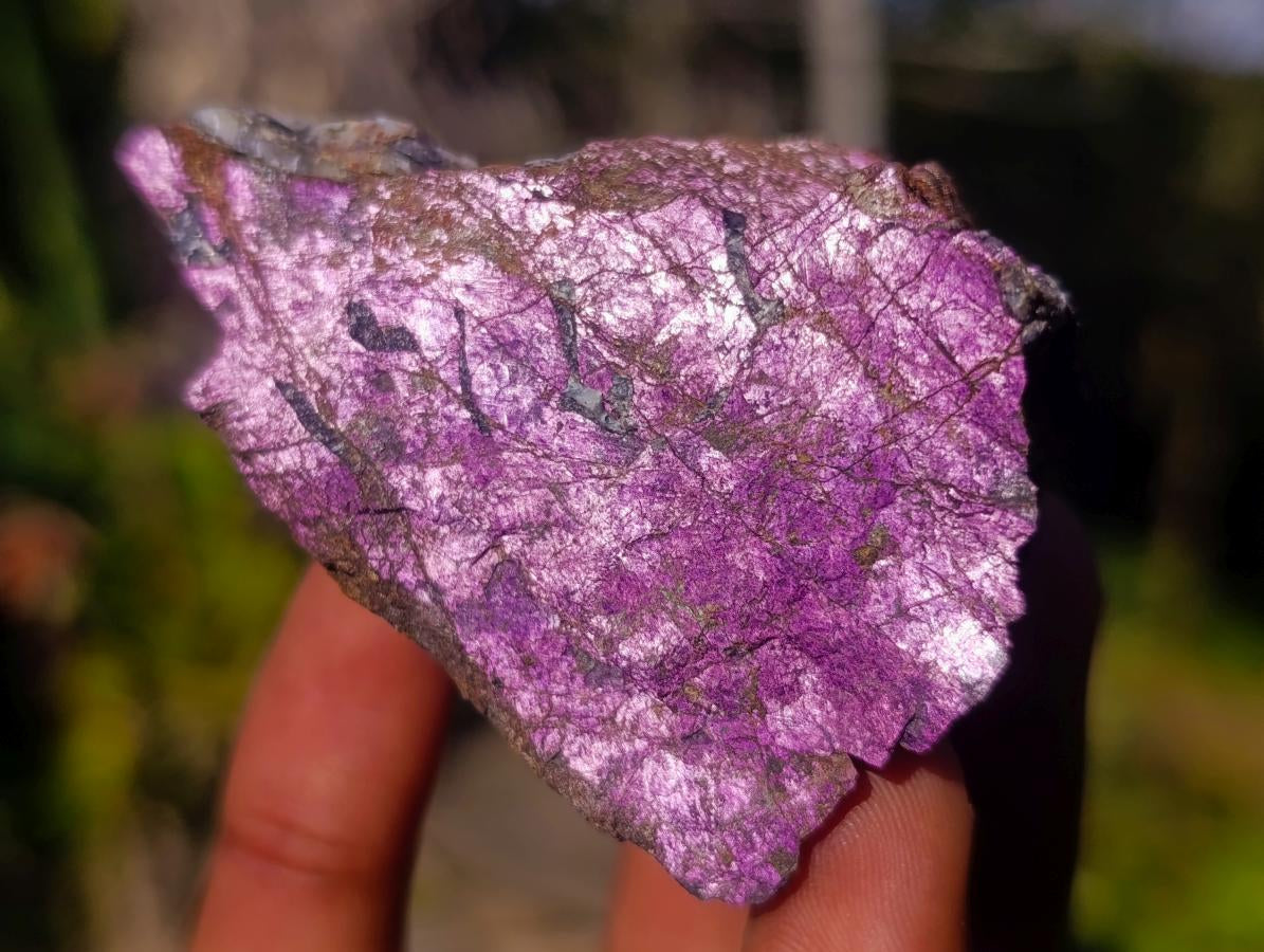 Natural Metallic Cobbed Purpurite Specimens x 12 From Erongo, Namibia - Toprock Gemstones and Minerals 