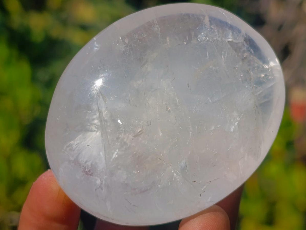 Polished Rock Crystal Galets x 12 From Amoron’i Mania, Madagascar - Toprock Gemstones and Minerals 