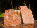 Natural Rhombohedral Sunset Orange Calcite Specimens x 12 From Spitzkop, Namibia - Toprock Gemstones and Minerals 
