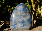 Polished Blue Spotted Spinel in Quartz Standing Display Pieces x 2 From Madagascar - Toprock Gemstones and Minerals 
