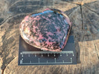 Polished Rhodonite Gemstone Hearts x 4 From Ambindavato, Madagascar - Toprock Gemstones and Minerals 