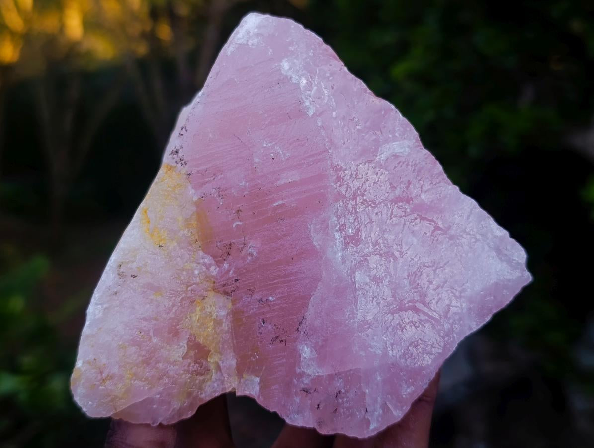 Natural Cobbed Rose Quartz Specimens x 12 From Northern Cape, South Africa - Toprock Gemstones and Minerals 