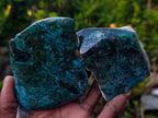 Polished One Side Shattuckite Slices x 12 From Kaokoveld, Namibia - Toprock Gemstones and Minerals 